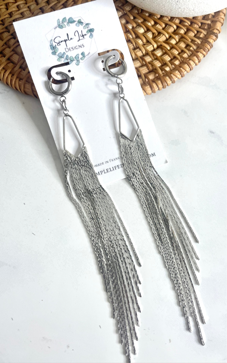 Silver Tassel Dangles