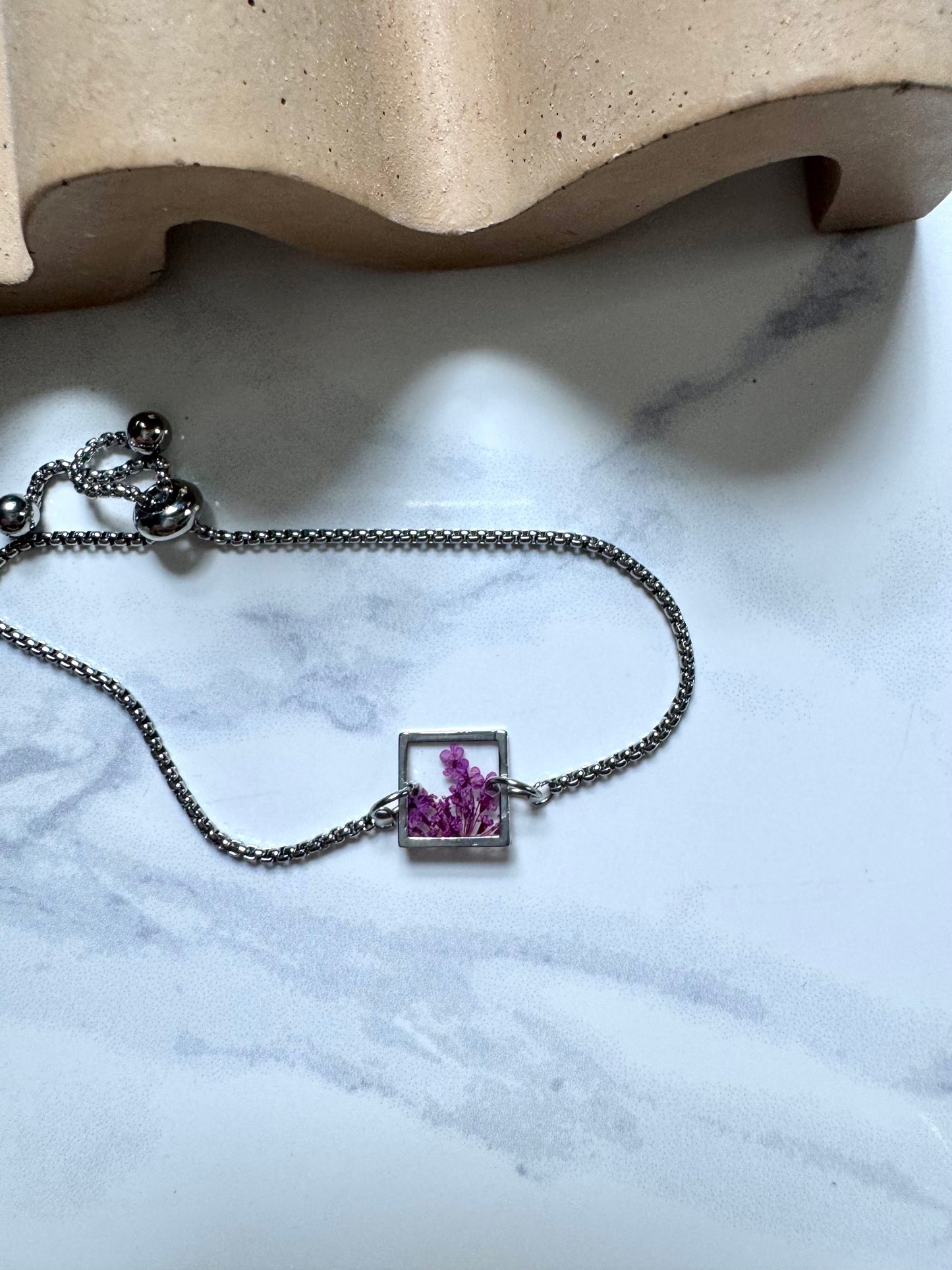 Purple Flower Bracelet