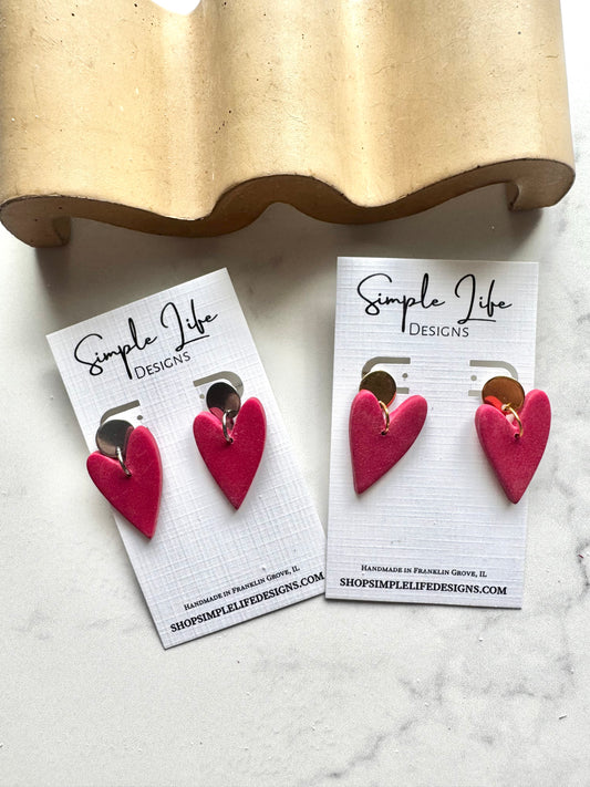 Red Heart Dangles