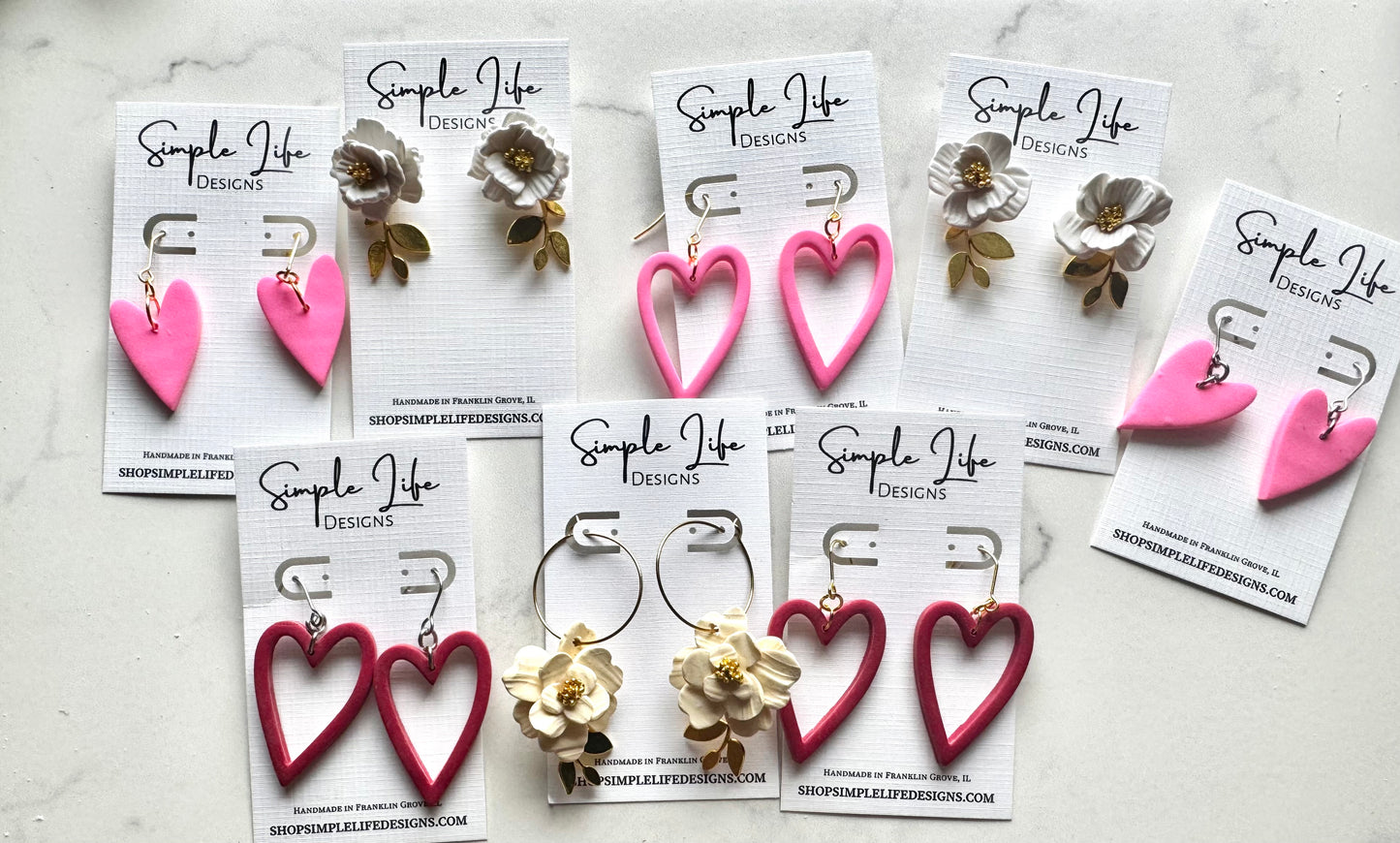 Red Heart Dangles