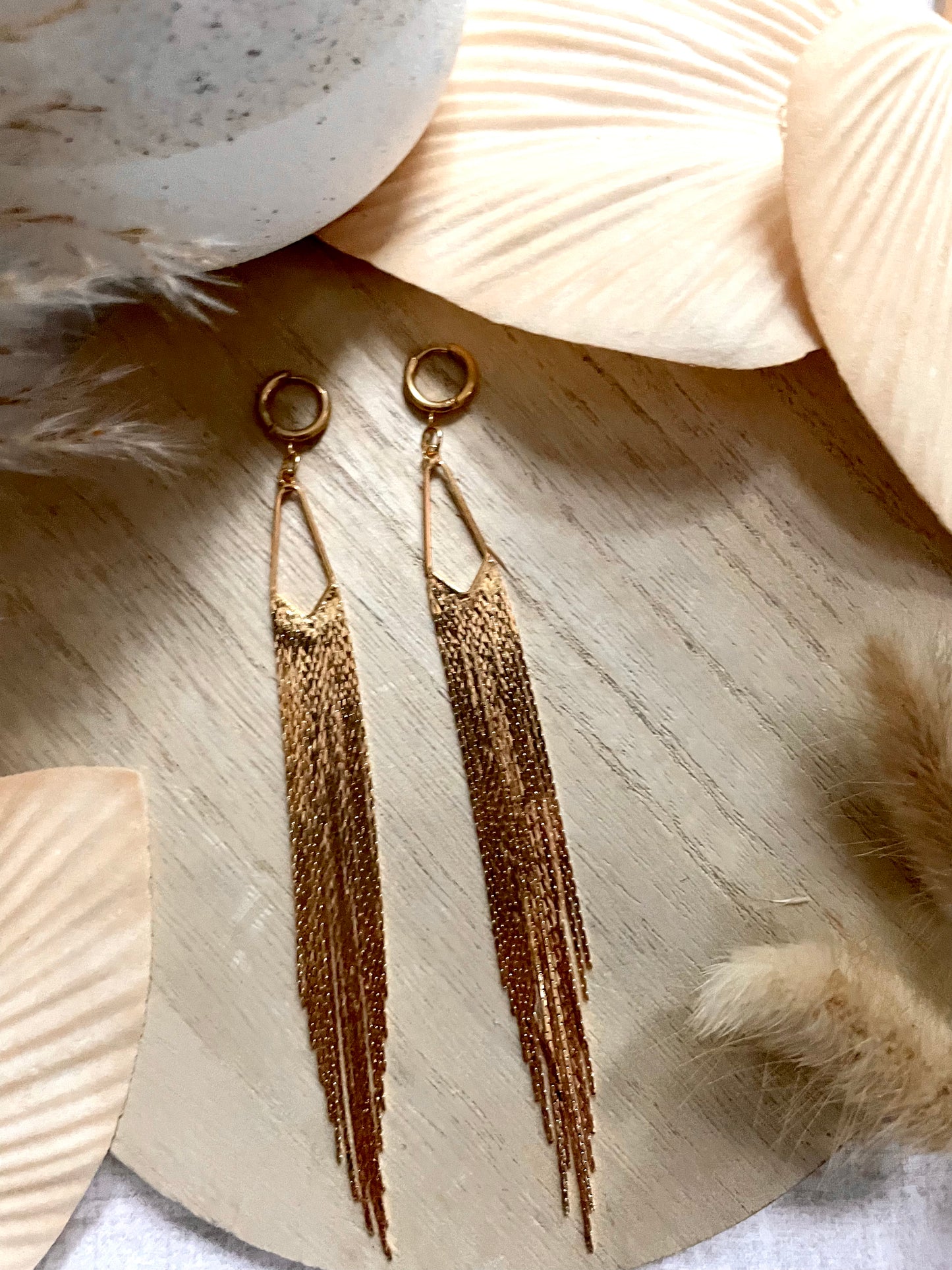 Gold Tassel Dangles