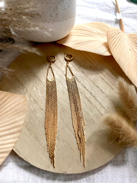 Gold Tassel Dangles